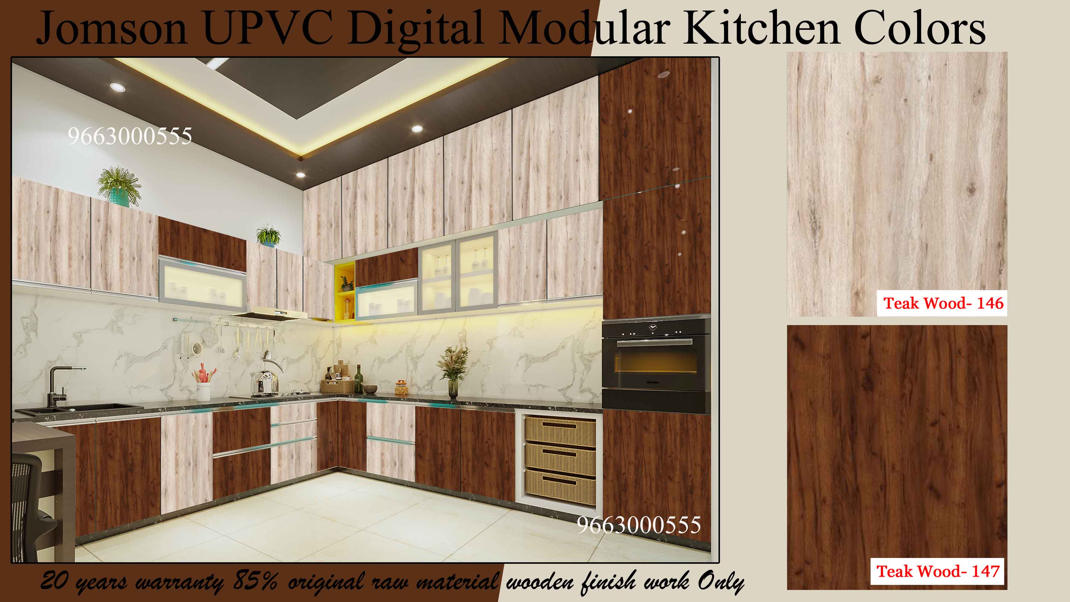 upvc modular kitchen colors
